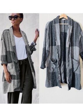 Eileen FisherHazy Blocks Cardigan One Size